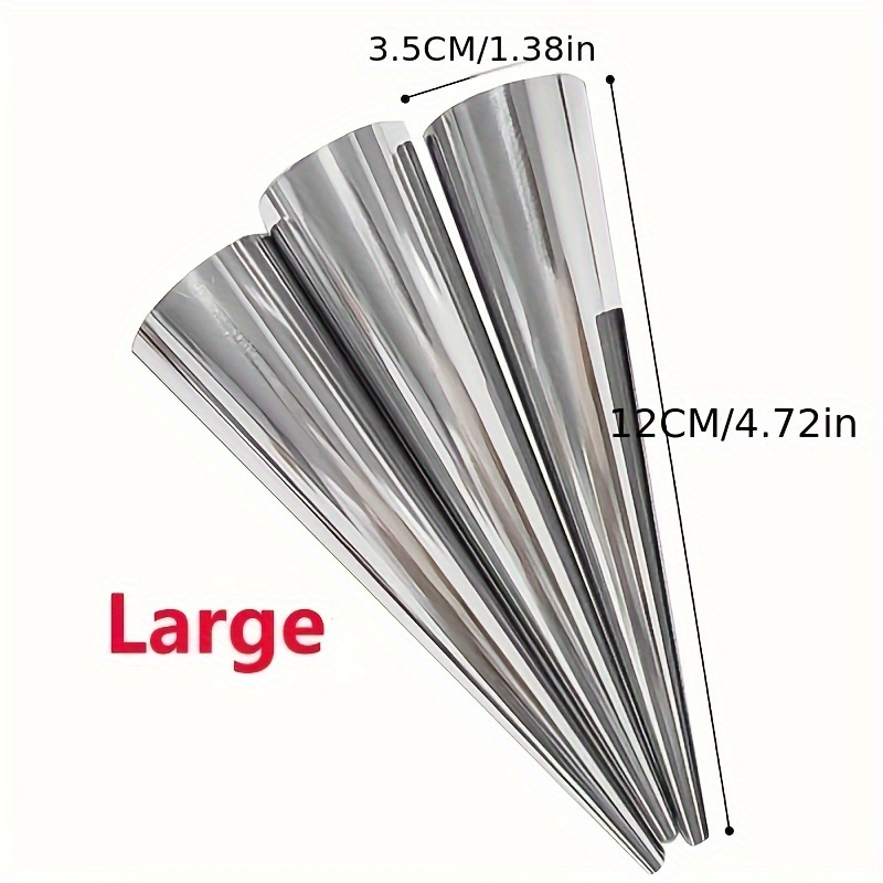 6pcs, Cone Roll Stainless Stee - Danish Pancake Pan 评论和价格